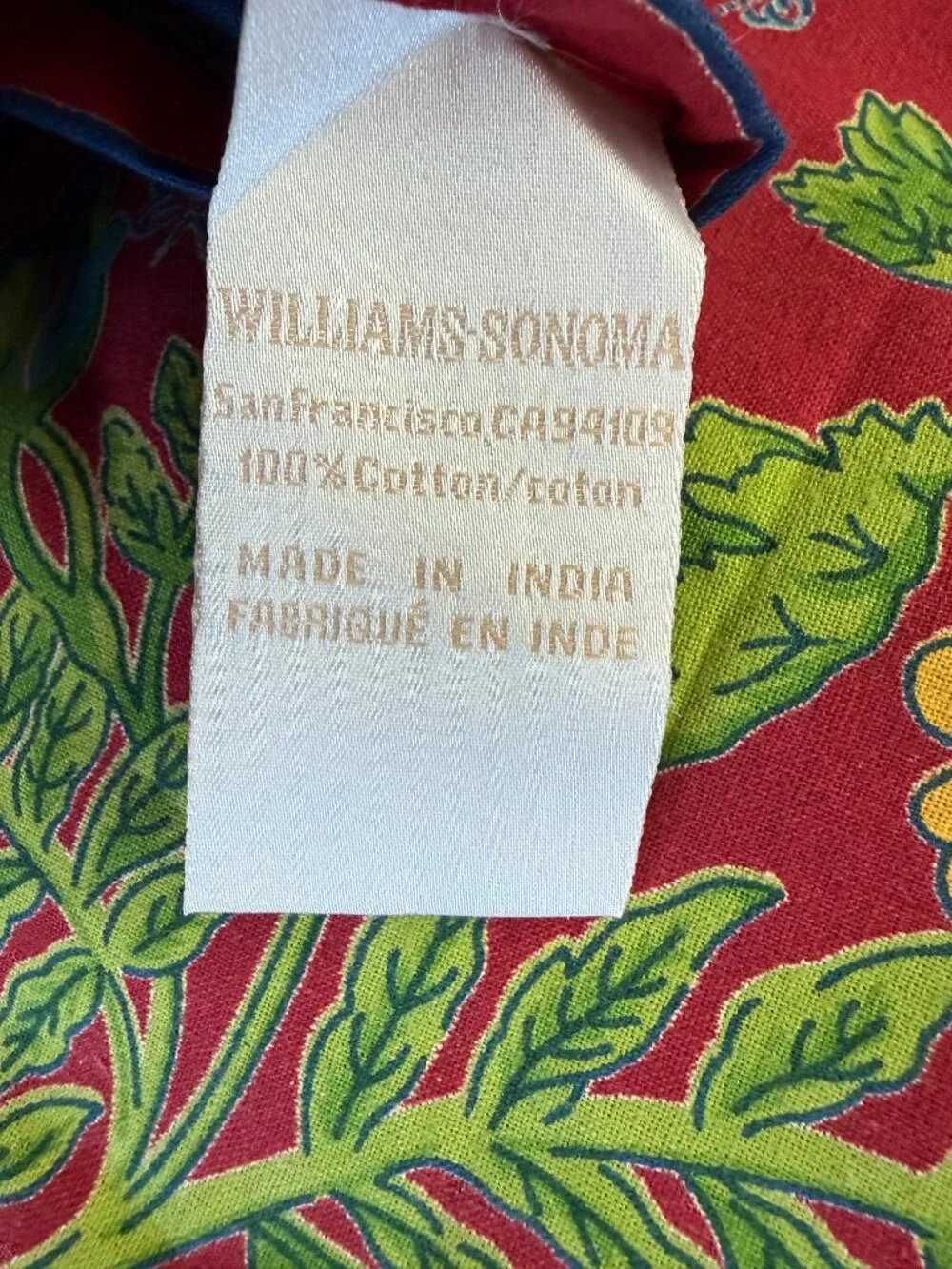 Vintage Williams Sonoma Provence Red 90